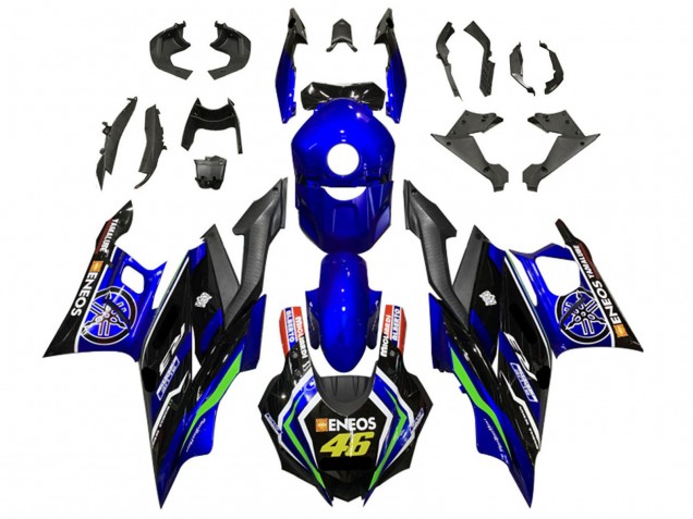 Compra Carenados Moto Yamaha YZF R3/R25 2019-2021 - Azul Blanco Verde Negro ENEOS 46