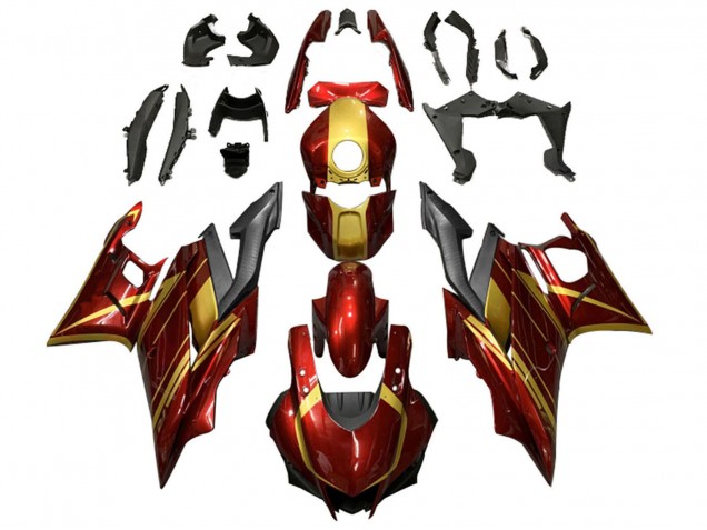 Compra Carenados Moto Yamaha YZF R3/R25 2019-2021 - Rojo Oro Negro Mate