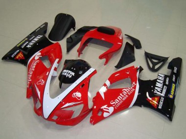 Compra Carenados Moto Yamaha YZF R1 1998-1999 - Rojo Blanco Negro Brillante Motul Santander