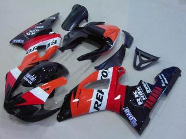 Compra Carenado Moto Yamaha YZF R1 2000-2001 - Naranja Blanco Rojo Negro Repsol