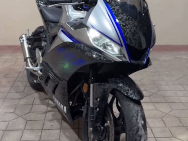 Compra Carenados Moto Yamaha YZF R3/R25 2022-2024 - Marble Negro Plata Azul Falsificado FibraCarbono Estilo