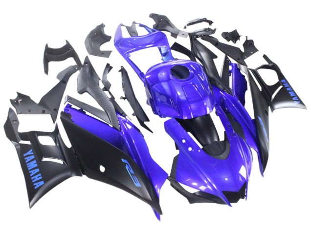 Compra Carenado Moto Yamaha YZF R3/R25 2022-2024 - Azul Negro Mate