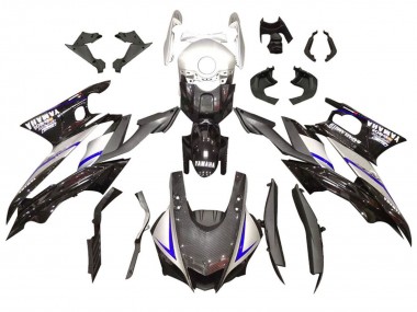 Compra Kits Carenado Moto Yamaha YZF R3/R25 2022-2024 - Plata Azul Negro FibraCarbono Estilo