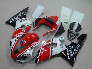 Compra Carenados Moto Yamaha YZF R1 2000-2001 - Rojo Blanco Negro Brillante Petronas Yamalube