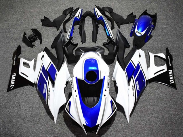 Compra Carenados Moto Yamaha YZF R3/R25 2022-2024 - Blanco Azul Negro Brillante Yamalube