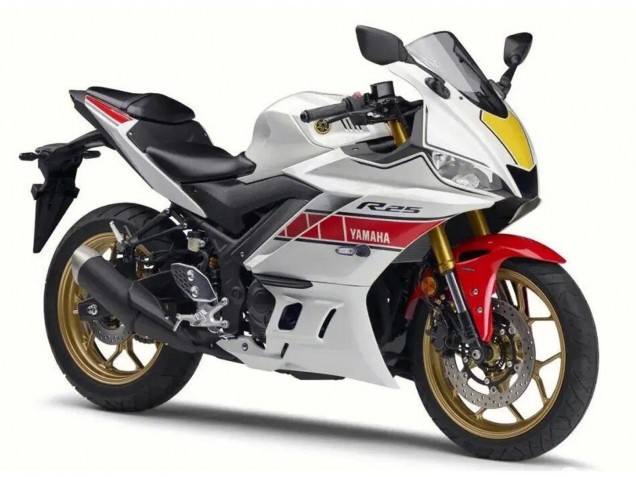 Compra Carenado Moto Yamaha YZF R3/R25 2022-2024 - Blanco Rojo Negro