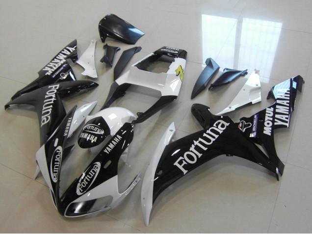 Compra Carenados Moto Yamaha YZF R1 2002-2003 - Blanco Negro Brillante Fortuna Motul