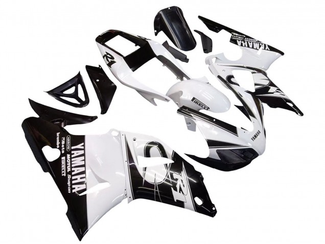 Compra Carenados Moto Yamaha YZF 1000 R1 1998-1999 - Blanco Negro Brillante