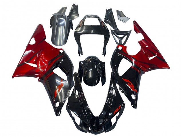 Compra Carenados Moto Yamaha YZF 1000 R1 1998-1999 - Negro Brillante Rojo