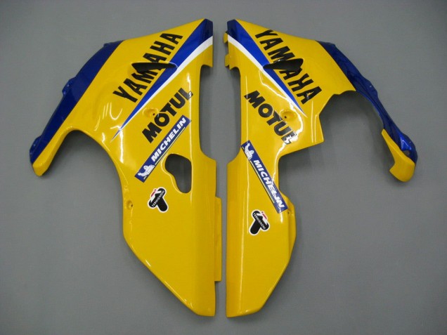 Compra Carenados Moto Yamaha YZF 1000 R1 2000-2001 - Blanco Amarillo Azul Motul Camello
