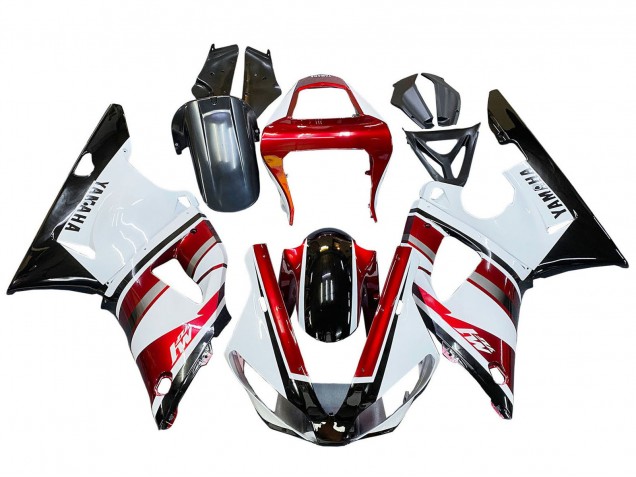 Compra Carenado Moto Yamaha YZF 1000 R1 2000-2001 - Rojo Blanco Negro Brillante