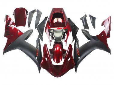 Compra Kits Carenado Moto Yamaha YZF 1000 R1 2002-2003 - Rojo Negro Mate