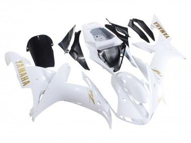 Compra Carenados Moto Yamaha YZF 1000 R1 2002-2003 - Blanco Oro Calcomanías