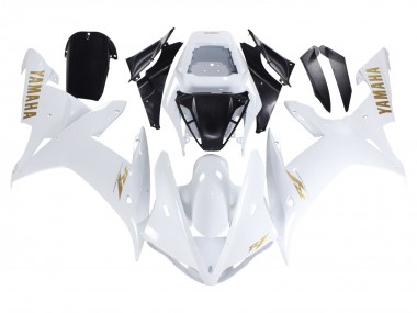 Compra Carenados Moto Yamaha YZF 1000 R1 2002-2003 - Blanco Oro Calcomanías
