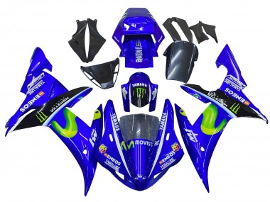 Compra Carenados Moto Yamaha YZF 1000 R1 2002-2003 - Azul Negro Verde MoviStar ENEOS Monstruo