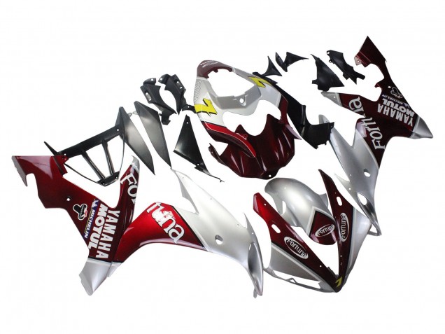 Compra Carenados Moto Yamaha YZF 1000 R1 2004-2006 - Plata Rojo Fortuna Motul