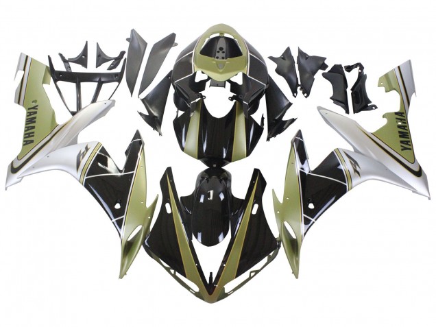 Compra Carenados Moto Yamaha YZF 1000 R1 2004-2006 - Oro Claro Blanco Negro Brillante