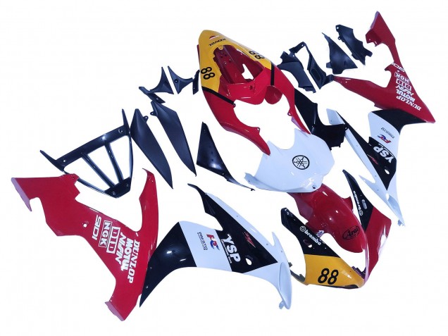 Compra Carenados Moto Yamaha YZF 1000 R1 2004-2006 - Amarillo Rojo Blanco Negro YSP 88