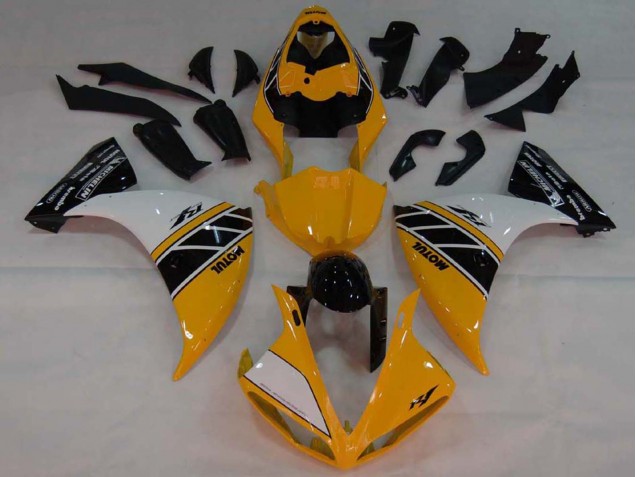 Compra Carenados Moto Yamaha YZF 1000 R1 2007-2008 - Amarillo Blanco Negro