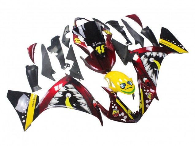 Compra Carenados Moto Yamaha YZF 1000 R1 2009-2011 - Rojo Amarillo Negro Tiburón 46