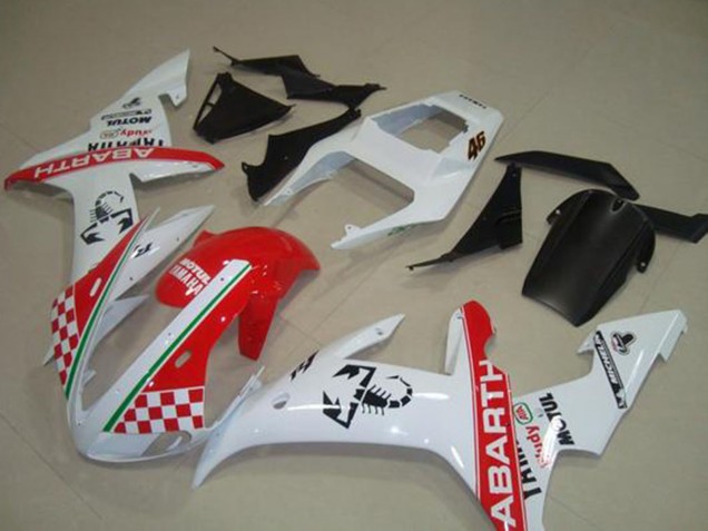 Compra Carenados Moto Yamaha YZF R1 2002-2003 - Blanco Rojo Verde Abarth Motul Michelin