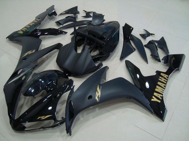 Compra Carenados Moto Yamaha YZF R1 2004-2006 - Negro Brillante Negro Mate Oro