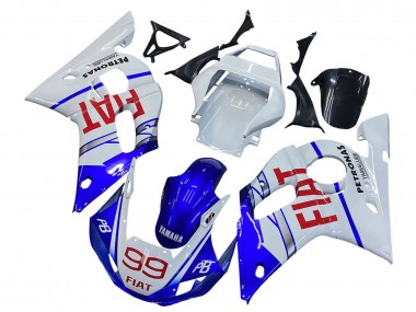 Compra Carenados Moto Yamaha YZF 600 R6 1998-2002 - Blanco Azul Rojo Fiat 99