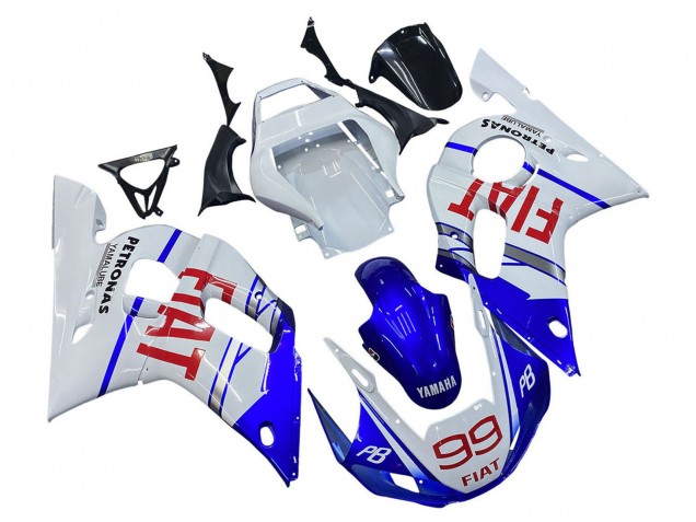 Compra Carenados Moto Yamaha YZF 600 R6 1998-2002 - Blanco Azul Rojo Fiat 99
