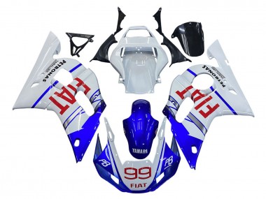 Compra Carenados Moto Yamaha YZF 600 R6 1998-2002 - Blanco Azul Rojo Fiat 99