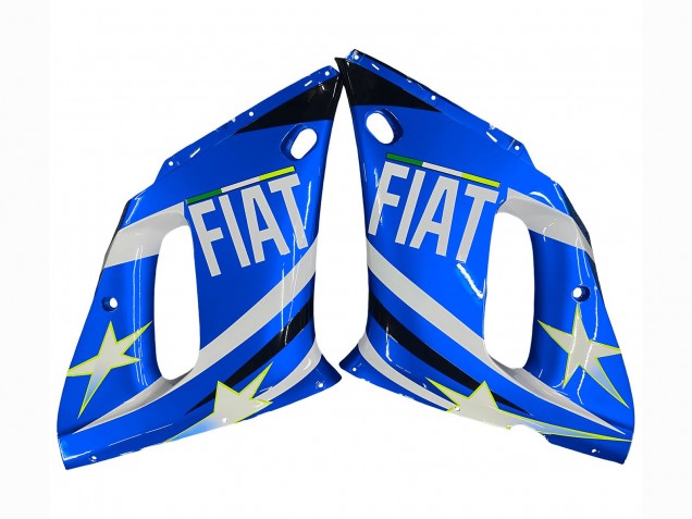 Compra Carenados Moto Yamaha YZF 600 R6 1998-2002 - Blanco Azul Neon Amarillo Fiat Motul Michelin