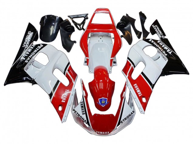 Compra Carenados Moto Yamaha YZF 600 R6 1998-2002 - Blanco Rojo Negro Petronas Yamalube 50th