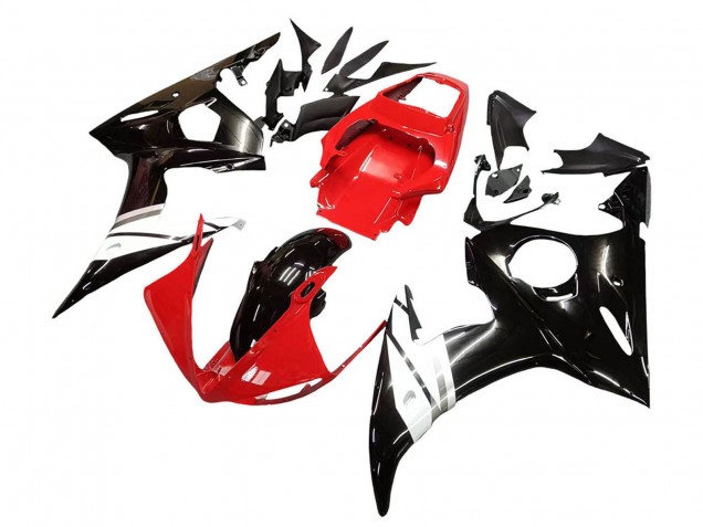 Compra Carenados Moto Yamaha YZF R6 2003-2004 - Rojo Blanco Negro Brillante