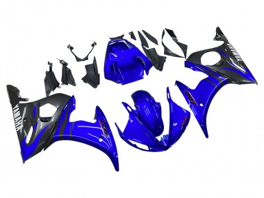 Compra Carenados Moto Yamaha YZF R6 2003-2004 - Azul Negro Brillante