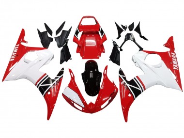 Compra Carenado Moto Yamaha YZF R6S 2006-2009 - Blanco Rojo Negro Brillante