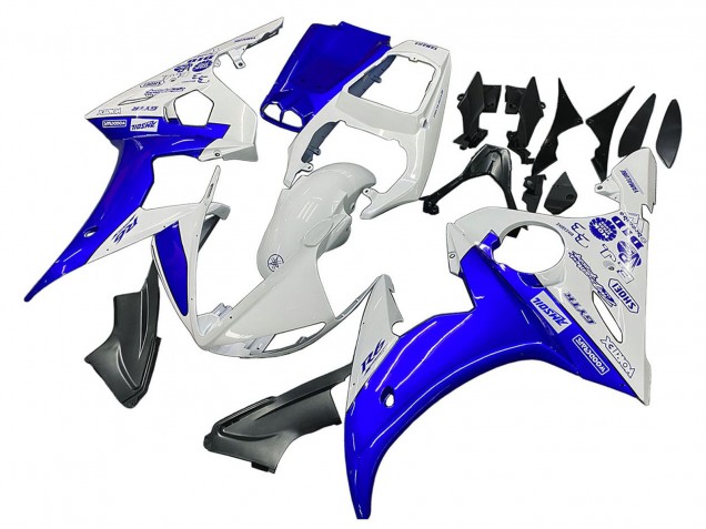 Compra Carenados Moto Yamaha YZF R6 2003-2004 - Blanco Azul GYTR