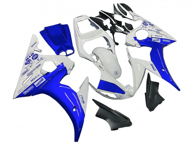 Compra Carenados Moto Yamaha YZF R6S 2006-2009 - Blanco Azul GYTR
