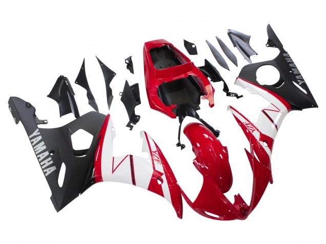 Compra Carenados Moto Yamaha YZF R6 2003-2004 - Rojo Blanco Negro Mate