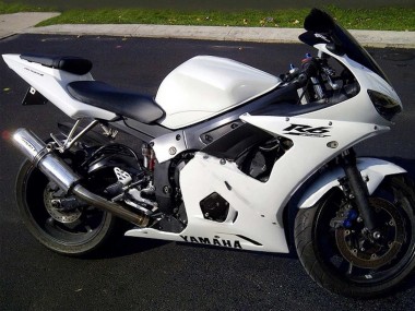 Compra Carenados Moto Yamaha YZF R6 2003-2004 - Blanco Negro Calcomanías