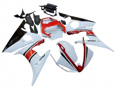 Compra Carenados Moto Yamaha YZF R6 2003-2004 - Blanco Rojo Negro Brillante
