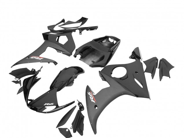 Compra Carenados Moto Yamaha YZF R6S 2006-2009 - Negro Brillante Negro Mate