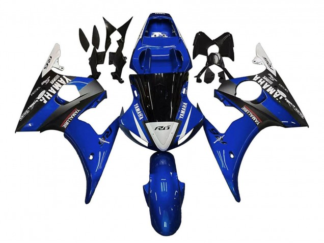 Compra Carenados Moto Yamaha YZF 600 R6 2005 - Azul Blanco Negro Yamalube