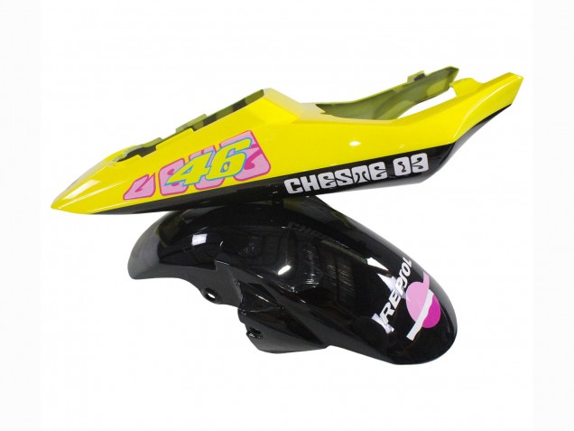Compra Carenados Moto Yamaha YZF 600 R6 2005 - Negro Rosa Amarillo Repsol 46