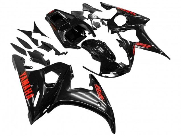 Compra Carenados Moto Yamaha YZF 600 R6 2005 - Negro Rojo