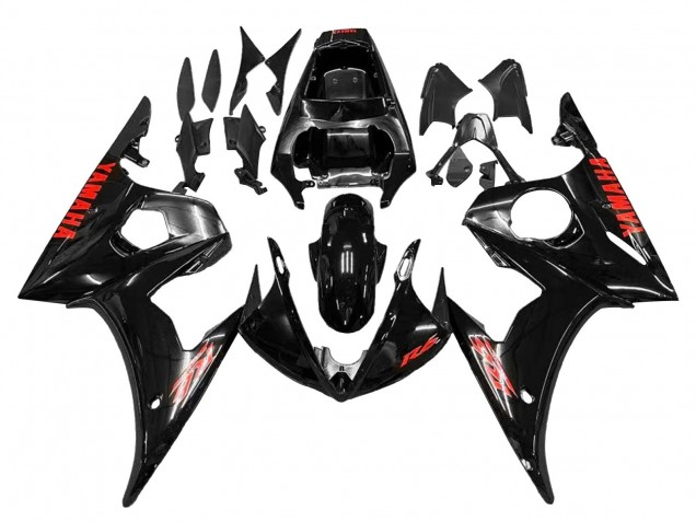 Compra Carenados Moto Yamaha YZF 600 R6 2005 - Negro Rojo