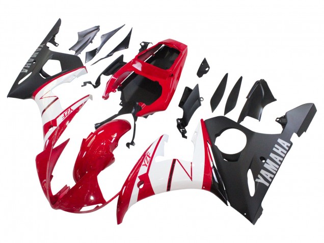 Compra Carenados Moto Yamaha YZF 600 R6 2005 - Rojo Blanco Negro Mate