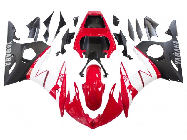 Compra Carenados Moto Yamaha YZF 600 R6 2005 - Rojo Blanco Negro Mate