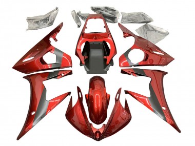 Compra Carenados Moto Yamaha YZF 600 R6 2005 - Rojo Negro Mate