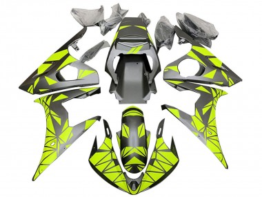 Compra Carenados Moto Yamaha YZF 600 R6 2005 - Negro Mate Neon Verde