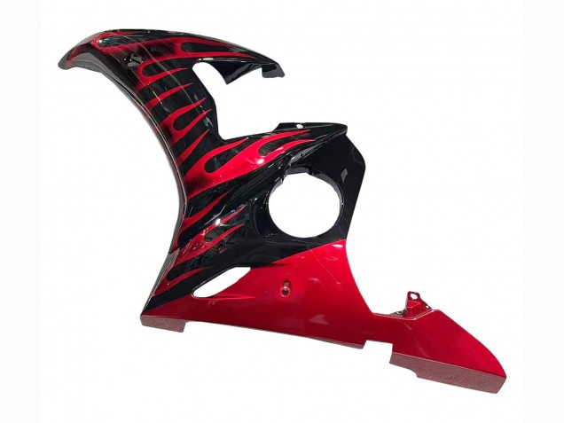 Compra Carenados Moto Yamaha YZF 600 R6 2005 - Negro Rojo Llama