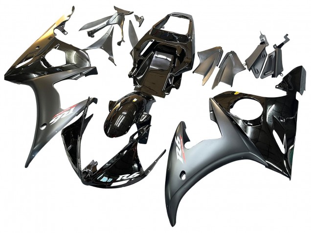 Compra Carenados Moto Yamaha YZF 600 R6 2005 - Negro Brillante Negro Mate Oro